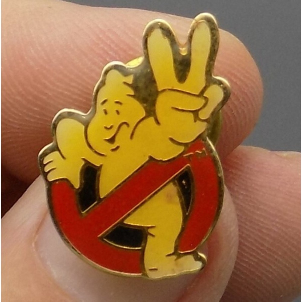 1989 Ghostbusters II Pin Lapel Button Original Ghost Busters 2 Great Condition